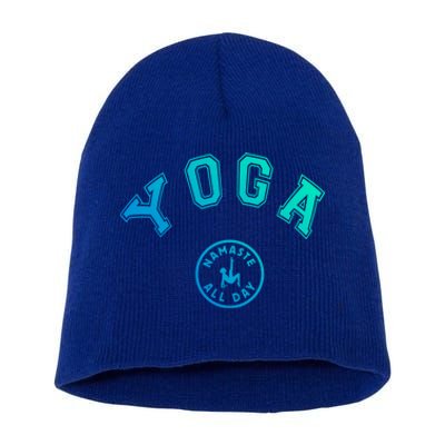 Yoga Namaste All Day Teacher Savasana Namaste Class Workout Gift Short Acrylic Beanie