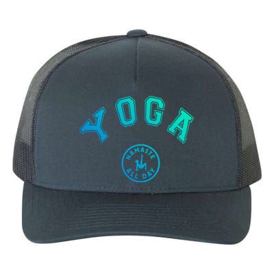 Yoga Namaste All Day Teacher Savasana Namaste Class Workout Gift Yupoong Adult 5-Panel Trucker Hat