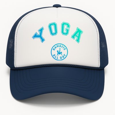 Yoga Namaste All Day Teacher Savasana Namaste Class Workout Gift Trucker Hat