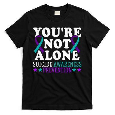 YouRe Not Alone Depression Suicide Prevention Awareness T-Shirt