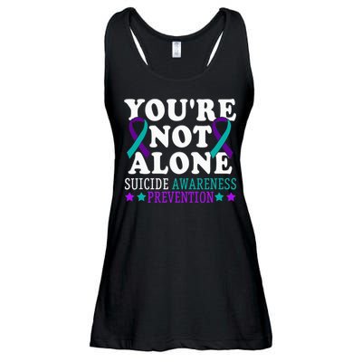 YouRe Not Alone Depression Suicide Prevention Awareness Ladies Essential Flowy Tank
