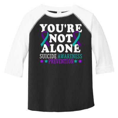 YouRe Not Alone Depression Suicide Prevention Awareness Toddler Fine Jersey T-Shirt