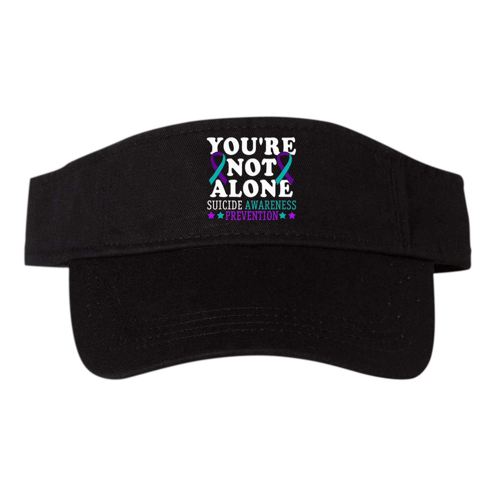 YouRe Not Alone Depression Suicide Prevention Awareness Visor