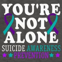 YouRe Not Alone Depression Suicide Prevention Awareness Vector Backpack