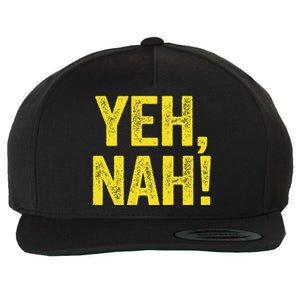 Yeh Nah! Australian Slang Australia Wool Snapback Cap