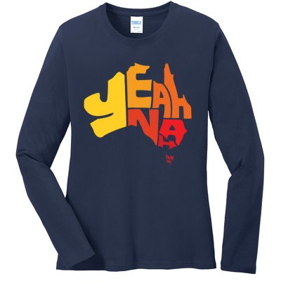 Yeah Nah (Australia) Ladies Long Sleeve Shirt