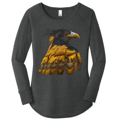 Yellow Nape Amazon Bird Native American Indian Northwest Women's Perfect Tri Tunic Long Sleeve Shirt