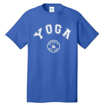 Yoga Namaste All Day Teacher Savasana Namaste Class Workout Gift Tall T-Shirt