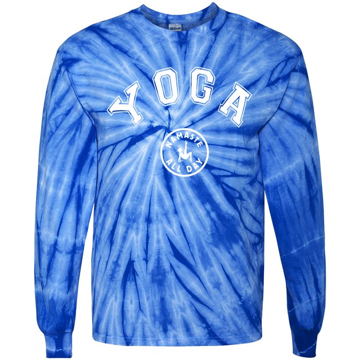 Yoga Namaste All Day Teacher Savasana Namaste Class Workout Gift Tie-Dye Long Sleeve Shirt