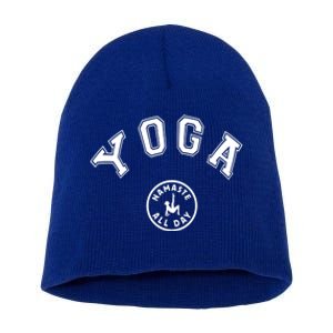 Yoga Namaste All Day Teacher Savasana Namaste Class Workout Gift Short Acrylic Beanie