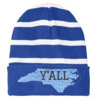 YAll North Carolina Striped Beanie with Solid Band