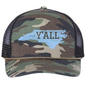 YAll North Carolina Retro Rope Trucker Hat Cap