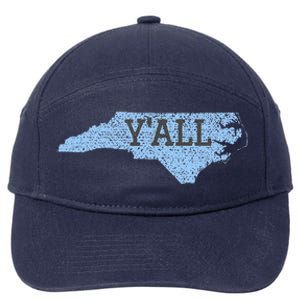 YAll North Carolina 7-Panel Snapback Hat