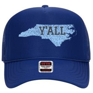 YAll North Carolina High Crown Mesh Back Trucker Hat