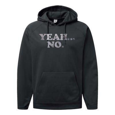 Yeah... No Distressed Performance Fleece Hoodie