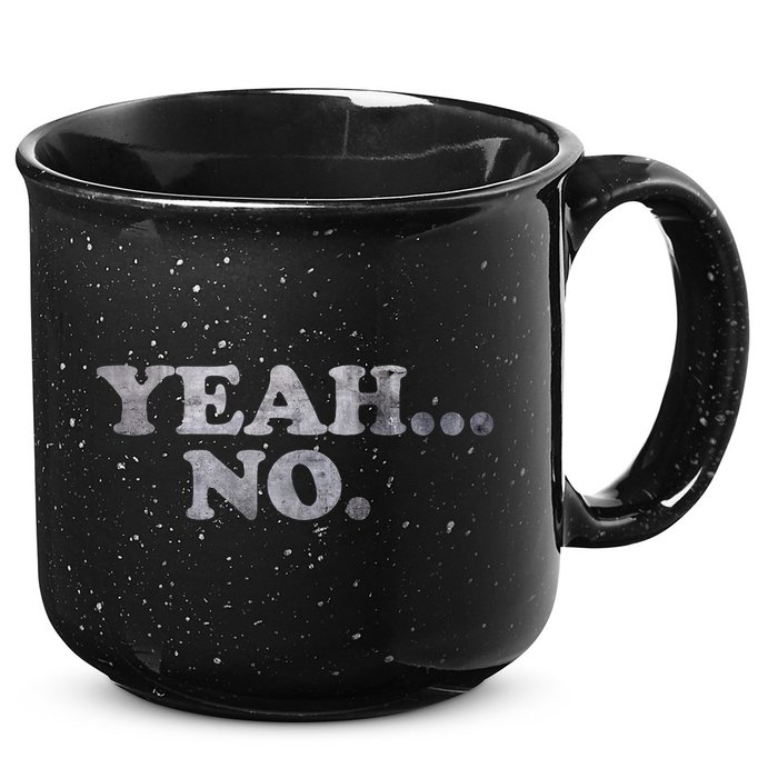 Yeah... No Distressed 15oz Campfire Ceramic Mug