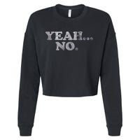 Yeah... No Distressed Cropped Pullover Crew