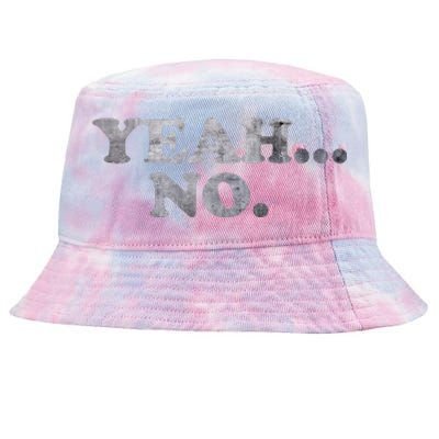 Yeah... No Distressed Tie-Dyed Bucket Hat