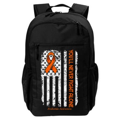 Youll Never Fight Alone Blood Cancer Leukemia Awareness Daily Commute Backpack