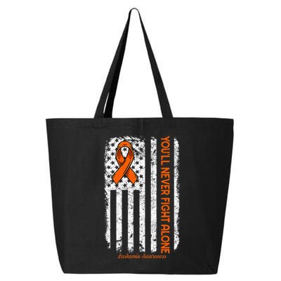 Youll Never Fight Alone Blood Cancer Leukemia Awareness 25L Jumbo Tote