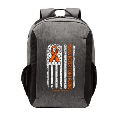 Youll Never Fight Alone Blood Cancer Leukemia Awareness Vector Backpack