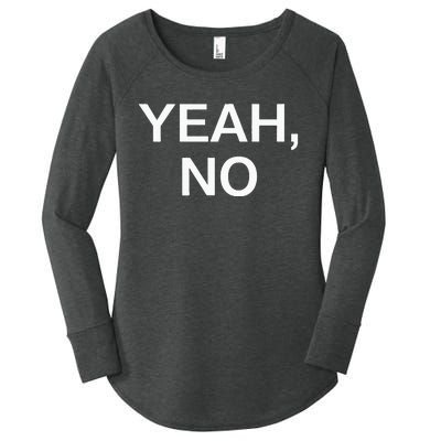 Yeah No Funny Jokes Sarcastic Family Women's Perfect Tri Tunic Long Sleeve Shirt