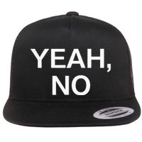 Yeah No Funny Jokes Sarcastic Family Flat Bill Trucker Hat
