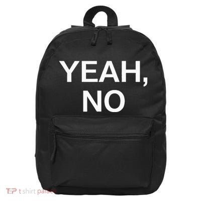 Yeah No Funny Jokes Sarcastic Family 16 in Basic Backpack