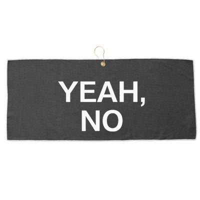 Yeah No Funny Jokes Sarcastic Family Large Microfiber Waffle Golf Towel