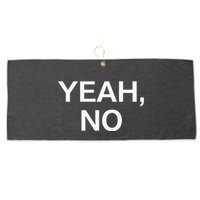 Yeah No Funny Jokes Sarcastic Family Large Microfiber Waffle Golf Towel