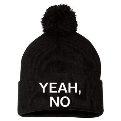 Yeah No Funny Jokes Sarcastic Family Pom Pom 12in Knit Beanie