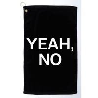 Yeah No Funny Jokes Sarcastic Family Golf Towel
