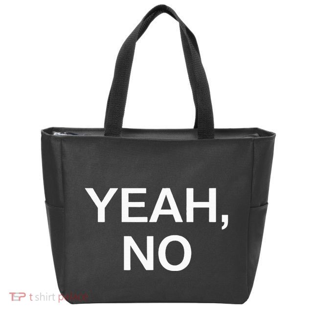 Yeah No Funny Jokes Sarcastic Family Zip Tote Bag