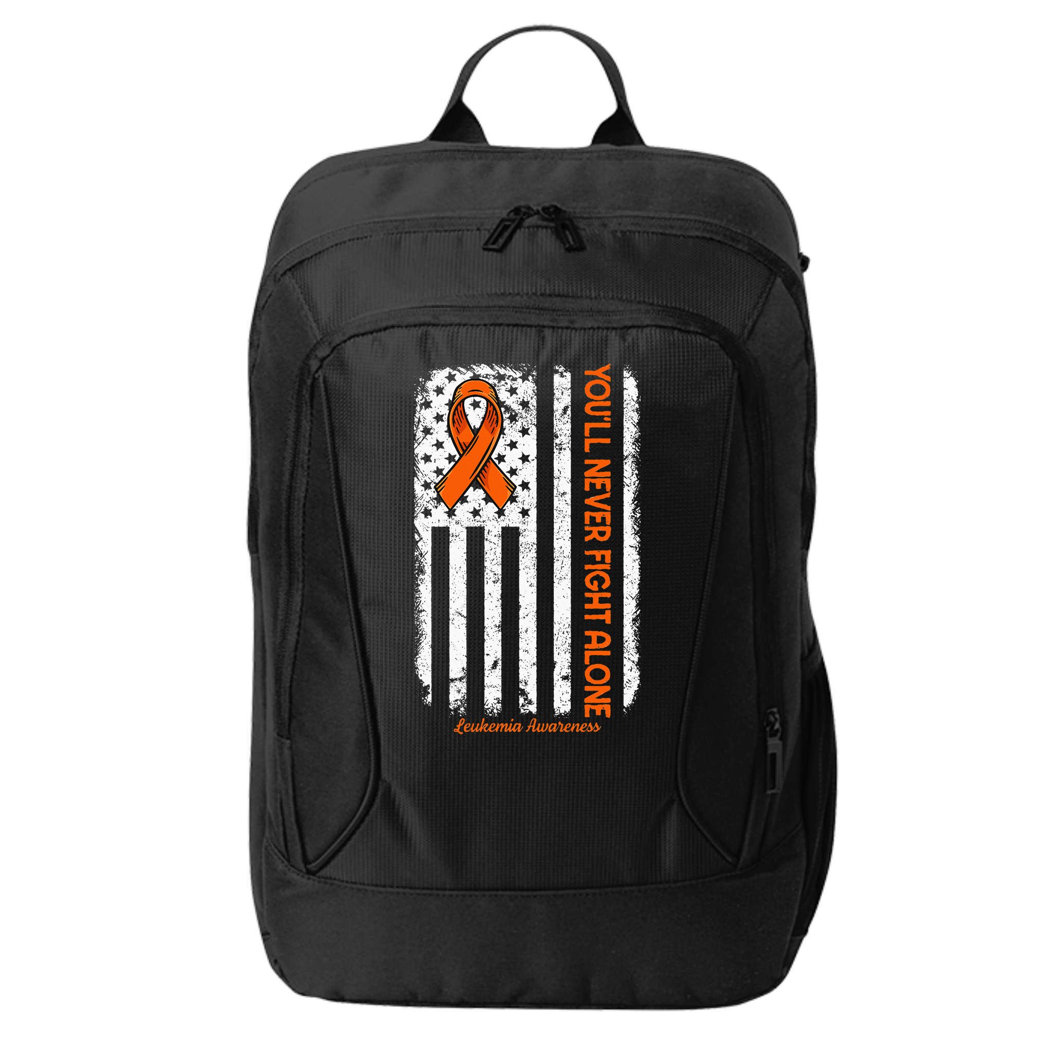 Youll Never Fight Alone Blood Cancer Leukemia Awareness City Backpack