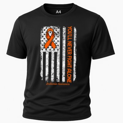 YouLl Never Fight Alone Blood Cancer Leukemia Awareness Performance Shirt