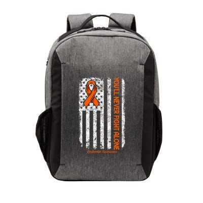 YouLl Never Fight Alone Blood Cancer Leukemia Awareness Vector Backpack
