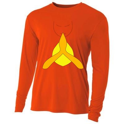 Yoga Namaste Greet Design Gift Cooling Performance Long Sleeve Crew