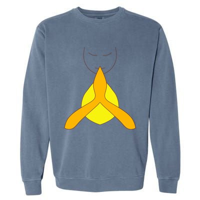 Yoga Namaste Greet Design Gift Garment-Dyed Sweatshirt