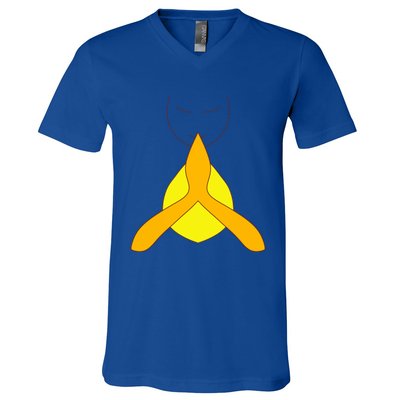 Yoga Namaste Greet Design Gift V-Neck T-Shirt