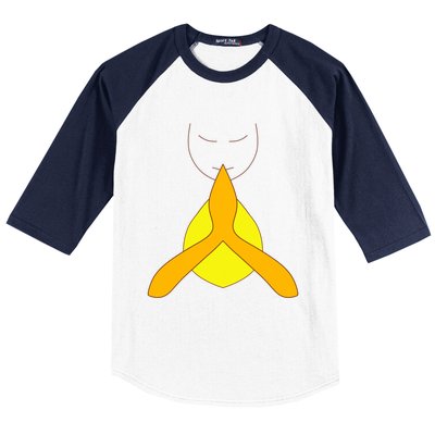 Yoga Namaste Greet Design Gift Baseball Sleeve Shirt