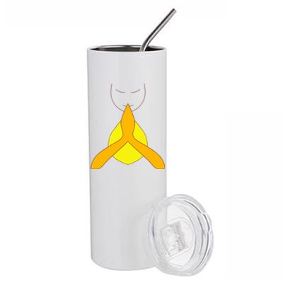 Yoga Namaste Greet Design Gift Stainless Steel Tumbler