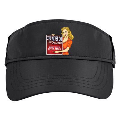You Never Go Full Brandon Brought To You Buy Ultra Maga Adult Drive Performance Visor