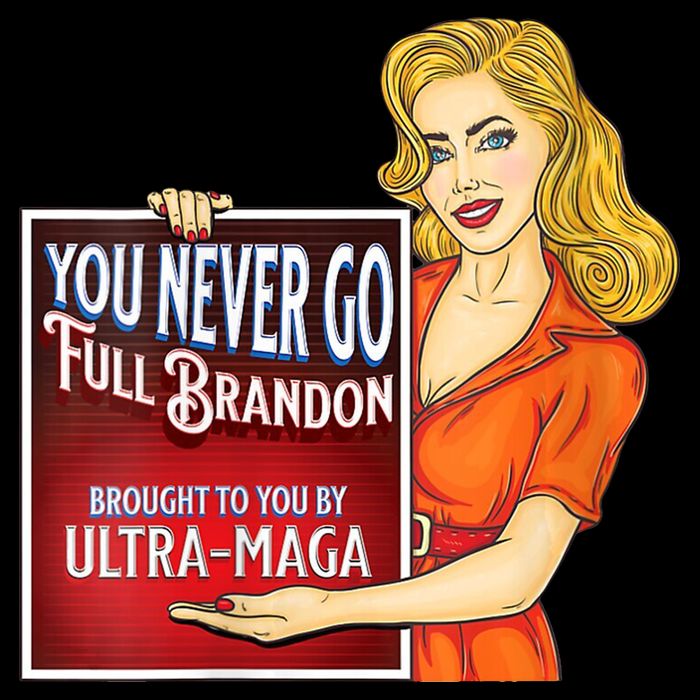 You Never Go Full Brandon Brought To You Buy Ultra Maga Drawstring Bag