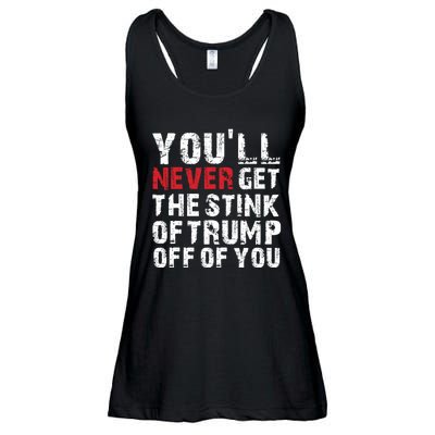 Youll Never Get The Stink Of Trump Off Of You Trumpsmells Ladies Essential Flowy Tank