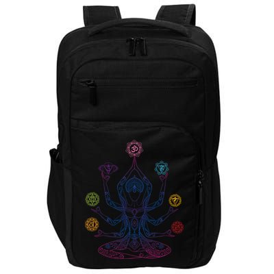 Yoga Namaste Graphic Design Impact Tech Backpack