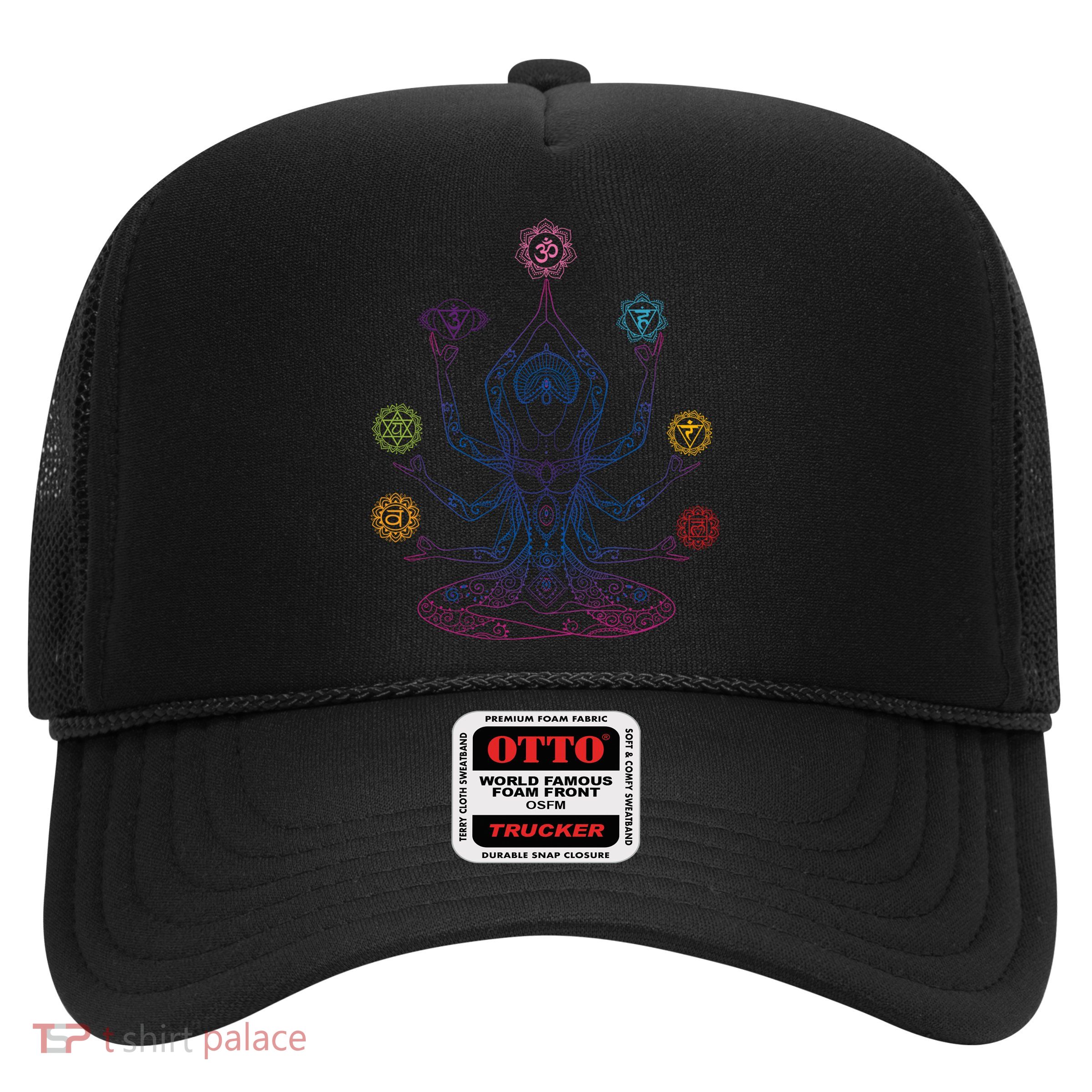 Yoga Namaste Graphic Design Trucker Hat