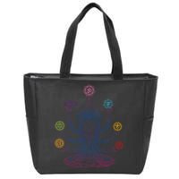 Yoga Namaste Graphic Design Zip Tote Bag