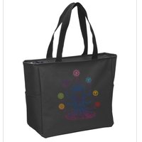 Yoga Namaste Graphic Design Zip Tote Bag