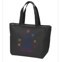 Yoga Namaste Graphic Design Zip Tote Bag
