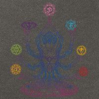 Yoga Namaste Graphic Design Cotton Canvas Backpack
